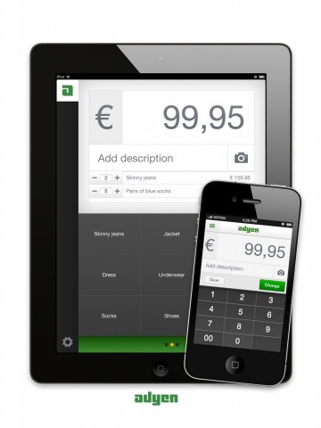 Mobiles Bezahlen mit Adyen Shuttle und Smartphone oder Tablet